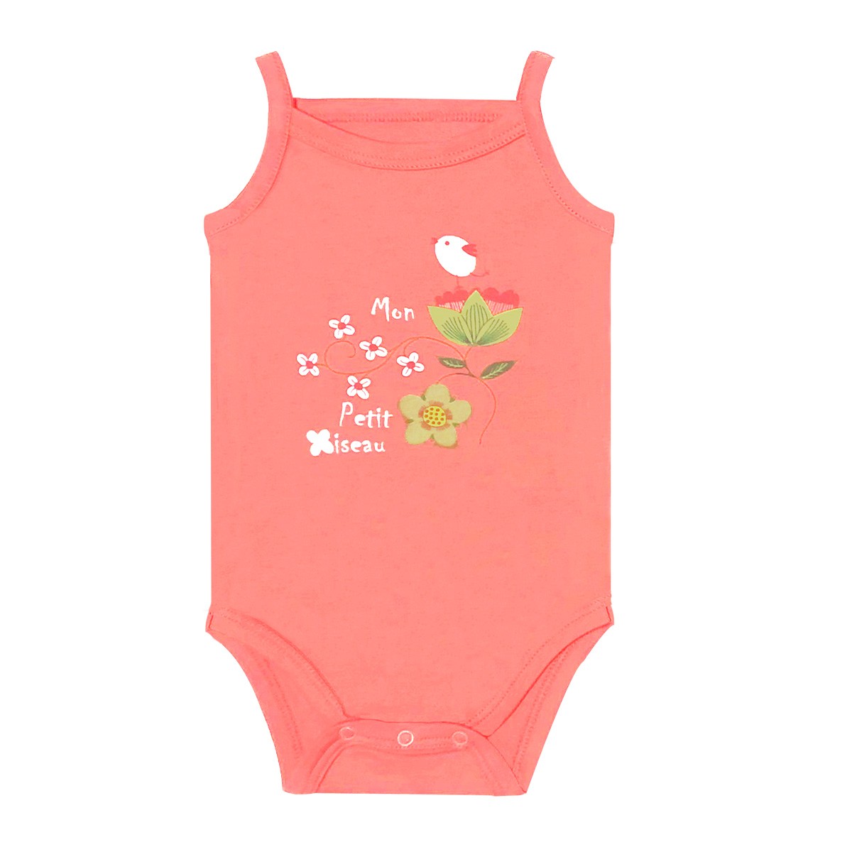 Body Bretelles En 100 Coton Pour Bebe Fille